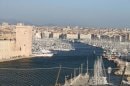Marseille : Vieux Port depuis le Pharo